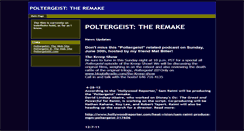 Desktop Screenshot of poltergeistremake.poltergeistiii.com