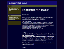 Tablet Screenshot of poltergeistremake.poltergeistiii.com